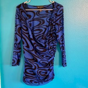 Long sleeve wrap top